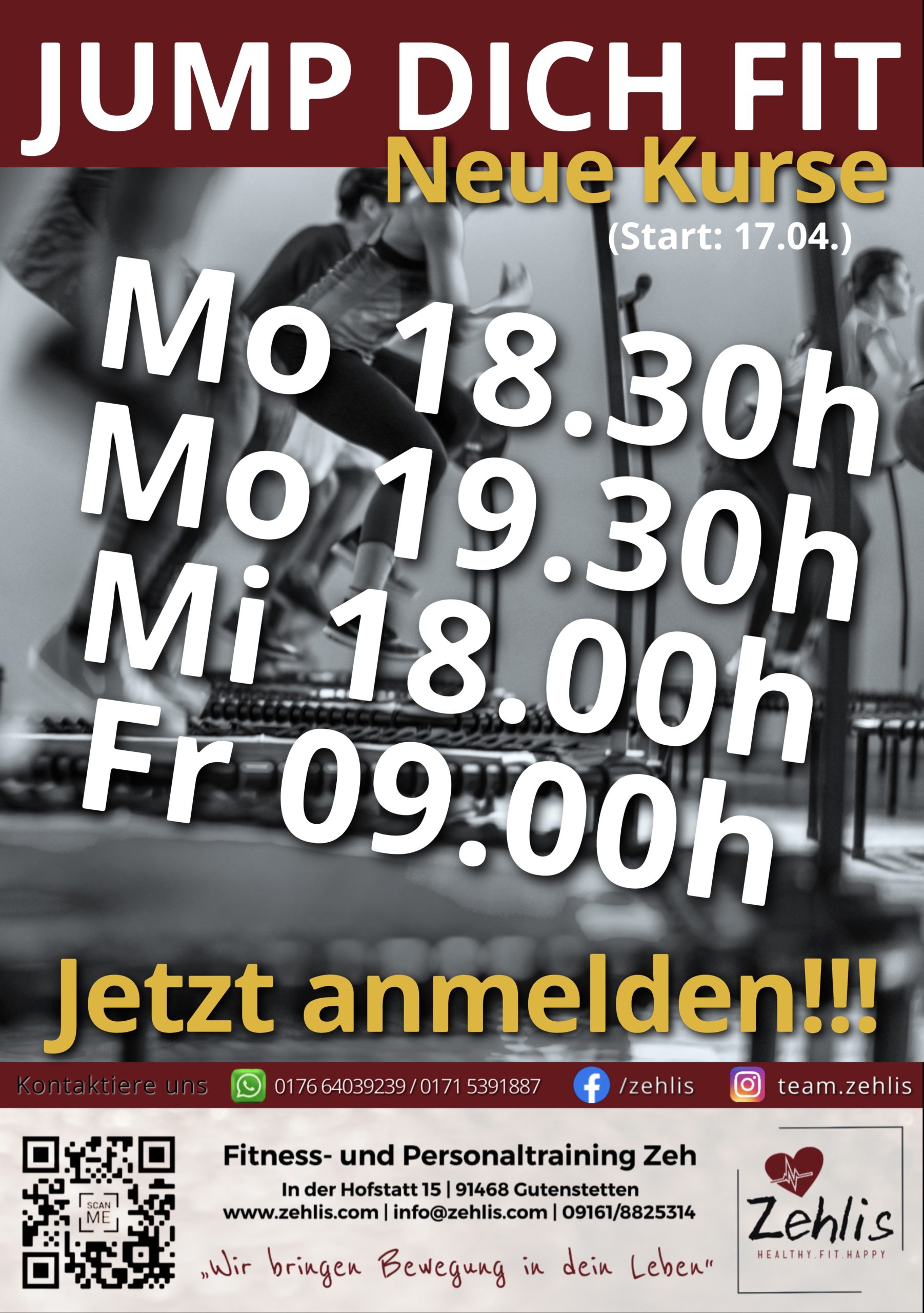 JUMPING Fitness Neue Kurse Nach Ostern SV Gutenstetten-Steinachgrund